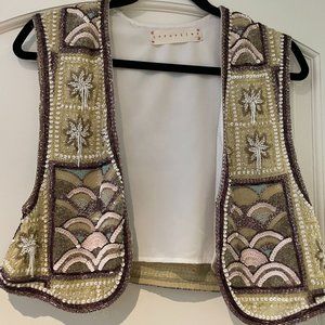 Korovilas sequin cropped vest